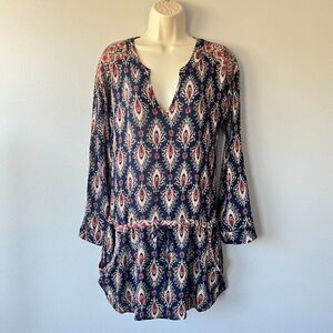 Dee Ell Drop Waist Pocket Boho Tunic Size M